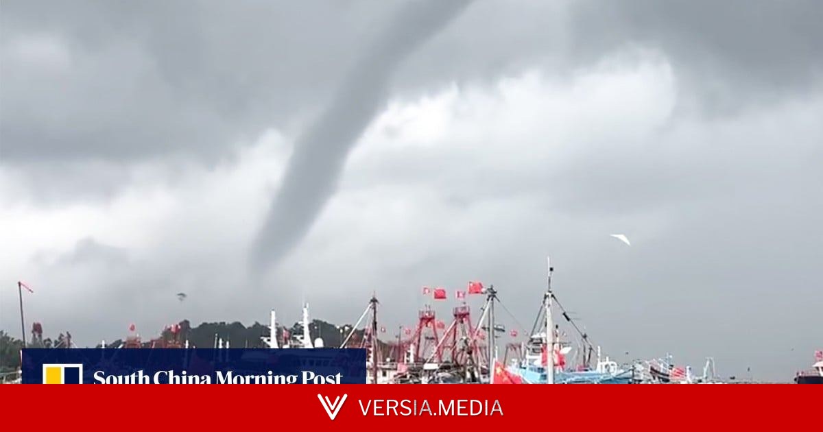 Hong Kong cancels red rainstorm warning after hour as suspected waterspout spotted