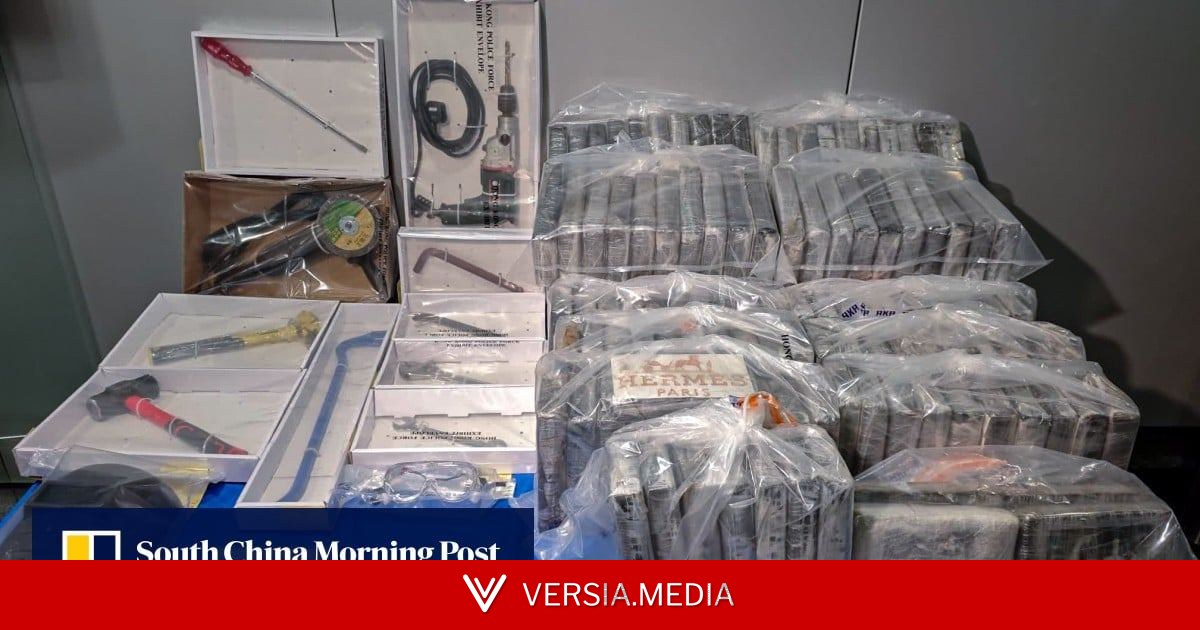 Hong Kong police seize HK$120m of cocaine hidden in 3-tonne metal containers