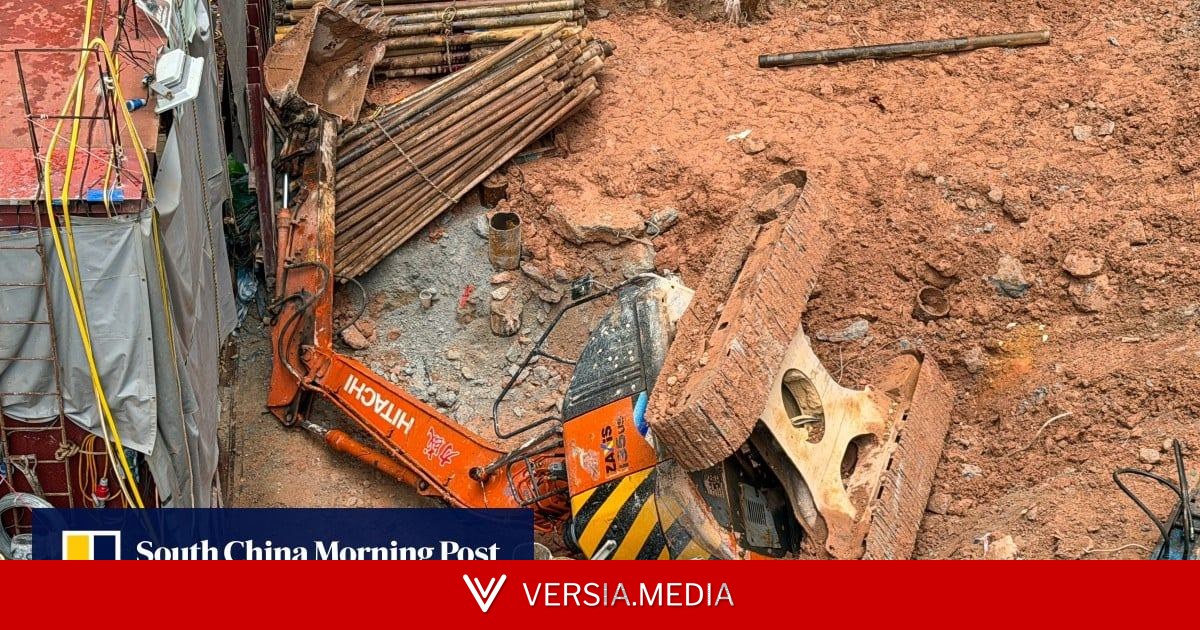 Worker killed, another injured after excavator tips over in Hong Kong