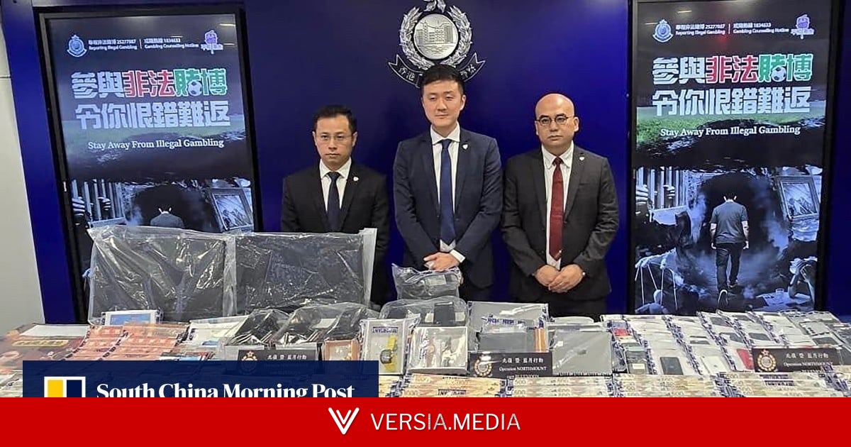 Hong Kong police arrest 150 over HK$320 million illegal online betting syndicate